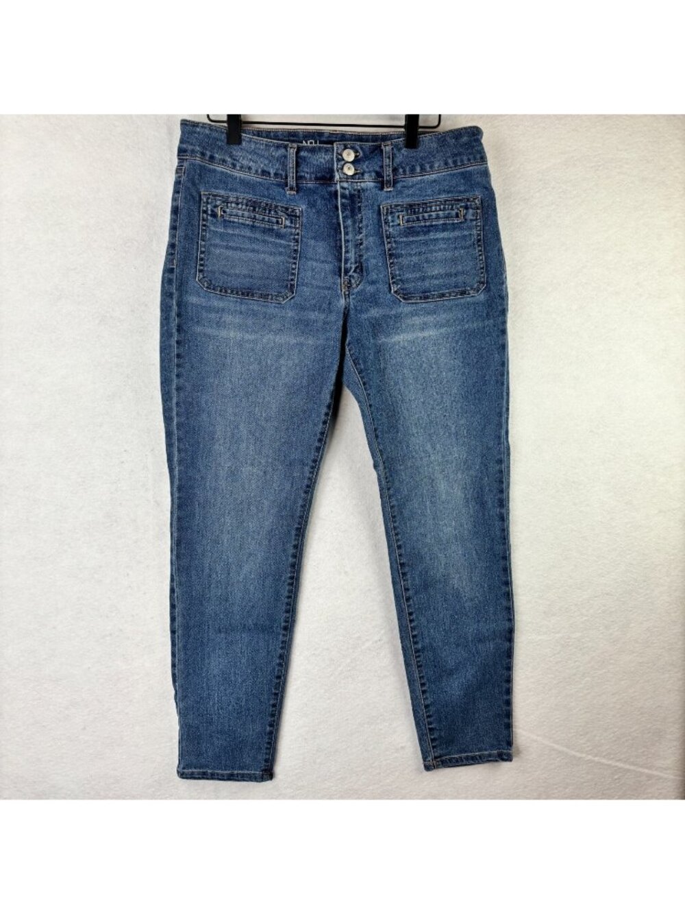 No Boundaries Skinny Ankle Women's Size 15 Medium Wash Blue Denim Jeans Mid Rise